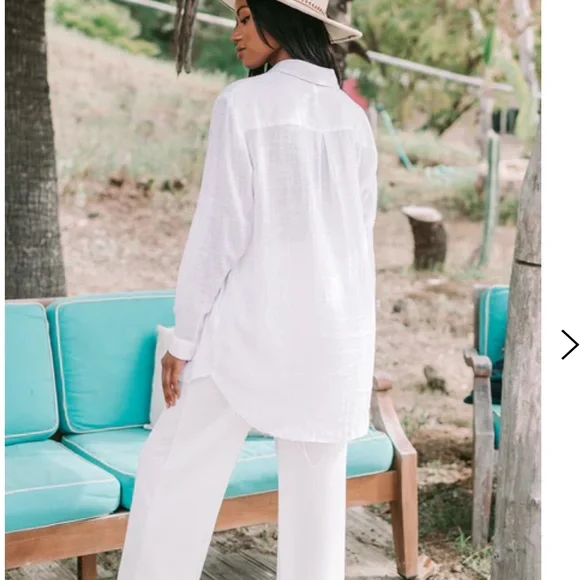 NWOT Linen top - Picture 3 of 3